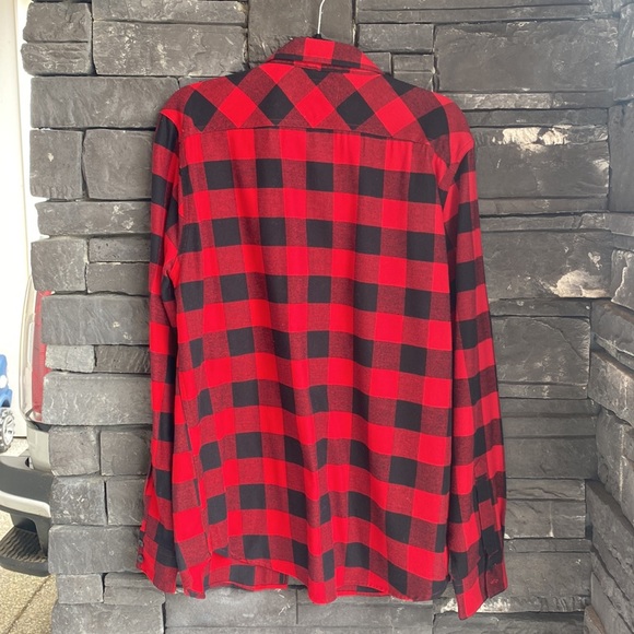 MENS LEVIS PLAID LONG SLEEVE BUTTON DOWN SIZE:L LIKE NEW - Picture 3 of 3
